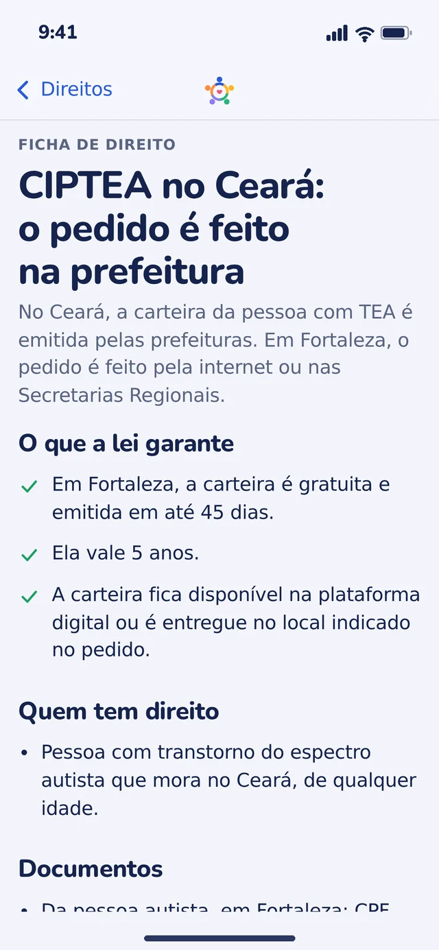Ficha de direito da CIPTEA com documentos, passo a passo e fontes oficiais