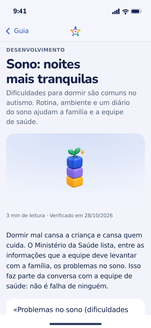 Artigo do guia sobre o sono